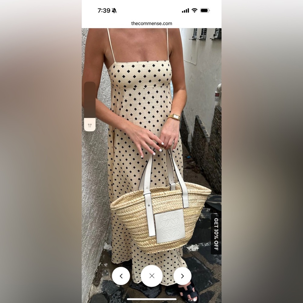 Printed spaghetti strap maxi dress